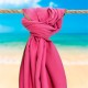 Πετσέτα Θαλάσσης Beach Towels Kelen Pink Microfiber Lino (80x160) 1Τεμ