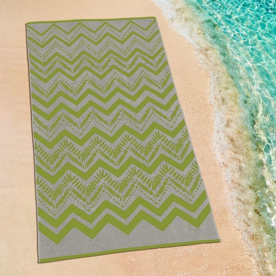 Πετσέτα Θαλάσσης Zig Sage L.Grey Cotton Lino (86X160) 1Τεμ