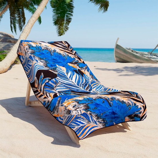 Πετσέτα Θαλάσσης Blue Drift Micro Lino (80x180) 1Τεμ