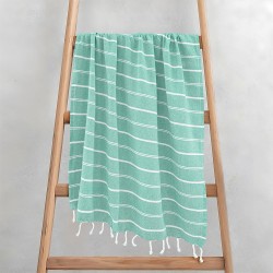Πετσέτα Παρεό-Pestemal Veliu Mint Cotton Lino (90x180) 1Τεμ