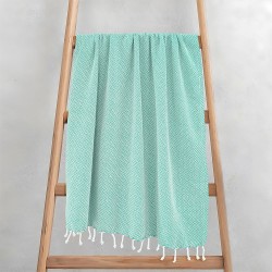 Πετσέτα Παρεό-Pestemal Aureva Mint Cotton Lino (90x180) 1Τεμ