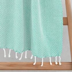Πετσέτα Παρεό-Pestemal Aureva Mint Cotton Lino (90x180) 1Τεμ