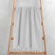 Πετσέτα Παρεό-Pestemal Aureva Grey Cotton Lino (90x180) 1Τεμ