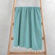 Πετσέτα Παρεό-Pestemal Aureva Petrol Cotton Lino (90x180) 1Τεμ