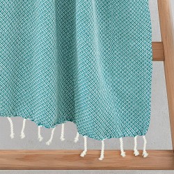 Πετσέτα Παρεό-Pestemal Aureva Petrol Cotton Lino (90x180) 1Τεμ