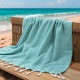 Πετσέτα Παρεό-Pestemal Aureva Petrol Cotton Lino (90x180) 1Τεμ