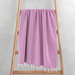 Πετσέτα Παρεό-Pestemal Aureva Lilac Cotton Lino (90x180) 1Τεμ