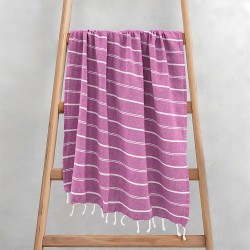 Πετσέτα Παρεό-Pestemal Veliu Lilac Cotton Lino (90x180) 1Τεμ