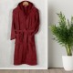 Μπουρνούζι Με Κουκούλα Bathrobes Erasia Bordo Cotton Lino 1Τεμ