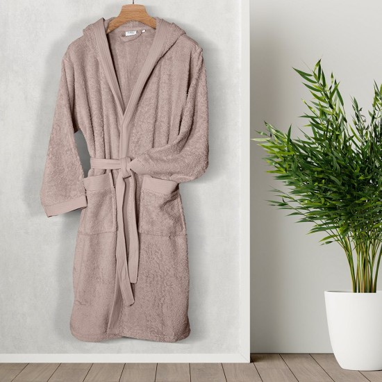 Μπουρνούζι Με Κουκούλα Bathrobes Erma Mocca Cotton Lino 1Τεμ Μπουρνούζι Με Κουκούλα Bathrobes Erma Mocca Cotton Lino 1Τεμ