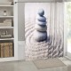 Κουρτίνα Μπάνιου Υφασμάτινη Shower Curtains Jiwe Lino (180x200) 1Τεμ