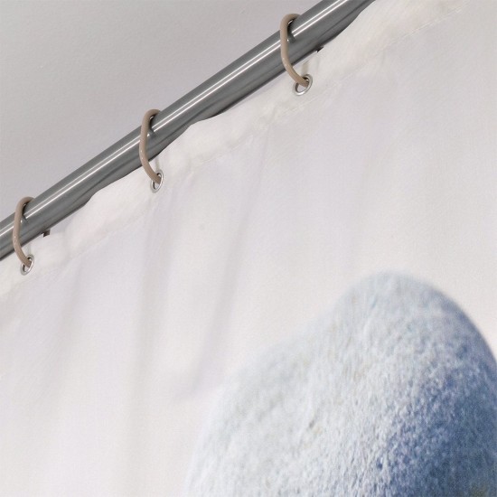 Κουρτίνα Μπάνιου Υφασμάτινη Shower Curtains Jiwe Lino (180x200) 1Τεμ