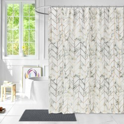 Κουρτίνα Μπάνιου Υφασμάτινη Marmor Lino (180x200) 1Τεμ Κουρτίνα Μπάνιου Υφασμάτινη Marmor Lino (180x200) 1Τεμ