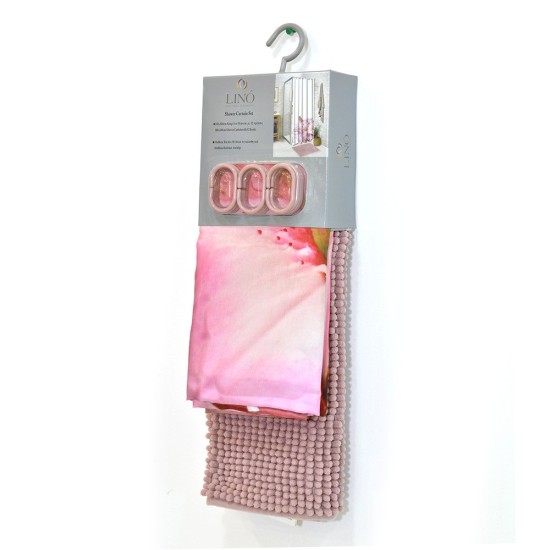 Κουρτίνα Μπάνιου Υφασμάτινη Shower Curtains Blossia Lino (180x200) 1Τεμ