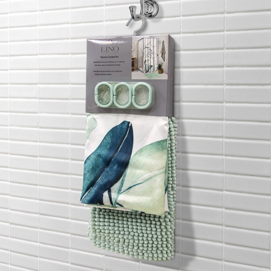 Κουρτίνα Μπάνιου Υφασμάτινη Rostra Lino (180x200) 1Τεμ Κουρτίνα Μπάνιου Υφασμάτινη Rostra Lino (180x200) 1Τεμ