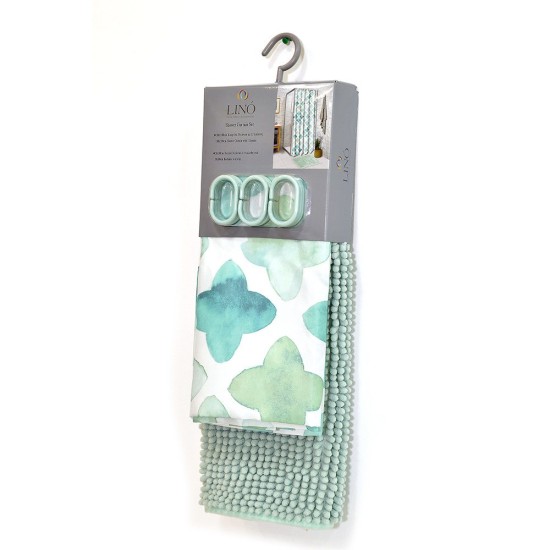 Κουρτίνα Μπάνιου Υφασμάτινη Shower Curtains Crosy Lino (180x200) 1Τεμ