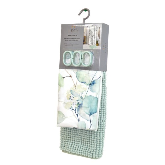 Κουρτίνα Μπάνιου Υφασμάτινη Shower Curtains Lunari Lino (180x200) 1Τεμ