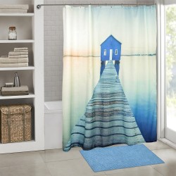 Κουρτίνα Μπάνιου Υφασμάτινη Shower Curtains Mediresa Lino (180x200) 1Τεμ