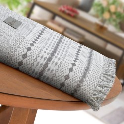 Ριχτάρι Διθέσιου Bohho Dark Grey Chenille Lino (180x250) 1Τεμ