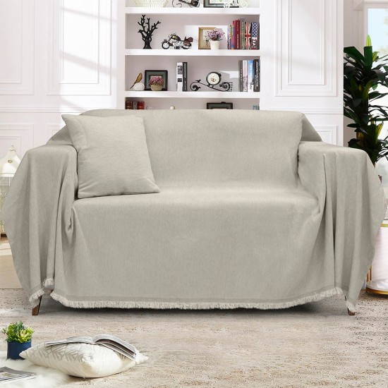 Ριχτάρι Διθέσιου Valio L.Grey Chenille Lino (180x250) 1Τεμ