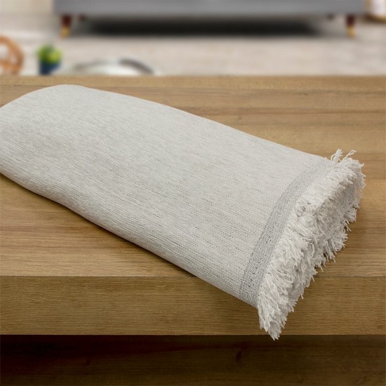 Ριχτάρι Διθέσιου Valio L.Grey Chenille Lino (180x250) 1Τεμ