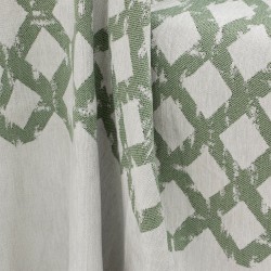 Ριχτάρι Τριθέσιου Milto Green Chenille Lino (180x300) 1Τεμ