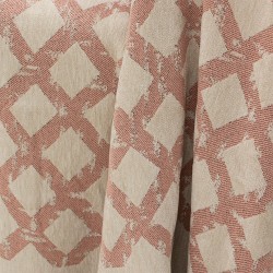 Ριχτάρι Τριθέσιου Milto Dusty Pink Chenille Lino (180x300) 1Τεμ