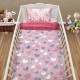 Κουβέρτα Fleece Βρεφική Φωσφοριζέ Με Sherpa Κούνιας Herz Pink Lino (110x150) 1Τεμ