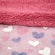 Κουβέρτα Fleece Βρεφική Φωσφοριζέ Με Sherpa Κούνιας Herz Pink Lino (110x150) 1Τεμ