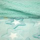 Κουβέρτα Fleece Βρεφική Φωσφοριζέ Με Sherpa Κούνιας Ster Mint Lino (110x150) 1Τεμ
