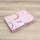 Σεντόνια Βρεφικά Κούνιας Σετ Rainbow Gallop Pink Cotton Lino (120x180) 3Τεμ
