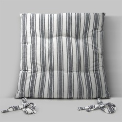 Μαξιλάρια Καρέκλας Nubbie D.Grey Cotton Lino (40x40+5) 1Τεμ
