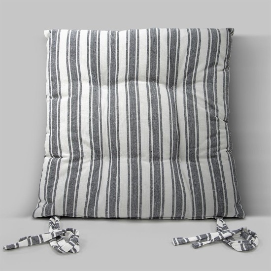Μαξιλάρια Καρέκλας Nubbie D.Grey Cotton Lino (40x40+5) 1Τεμ