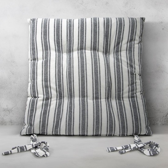 Μαξιλάρια Καρέκλας Nubbie D.Grey Cotton Lino (40x40+5) 1Τεμ