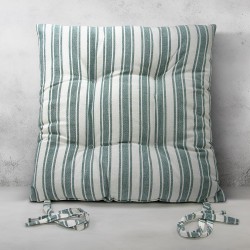 Μαξιλάρια Καρέκλας Nubbie Green Cotton Lino (40x40+5) 1Τεμ