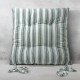 Μαξιλάρια Καρέκλας Nubbie Green Cotton Lino (40x40+5) 1Τεμ