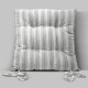 Μαξιλάρια Καρέκλας Nubbie L.Grey Cotton Lino (40x40+5) 1Τεμ