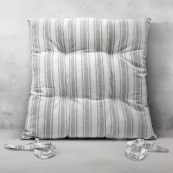 Μαξιλάρια Καρέκλας Nubbie L.Grey Cotton Lino (40x40+5) 1Τεμ