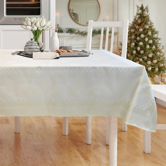 Τραπεζομάντηλο Χριστουγεννιάτικο Kessare Cotton Lino (160x200) 1Τεμ