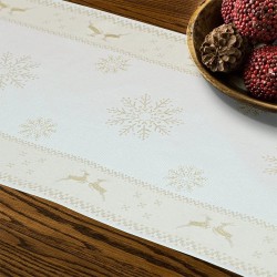 Τραβέρσα Χριστουγεννιάτικη Kessare Cotton Lino (47x160) 1Τεμ Τραβέρσα Χριστουγεννιάτικη Kessare Cotton Lino (47x160) 1Τεμ