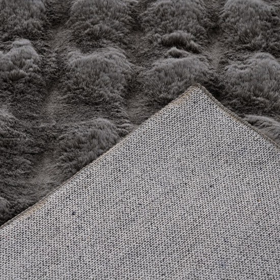 Χαλί Doux D.Grey 3D Rabbit Fur Lino (160x230) 1Τεμ