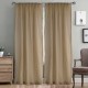 Κουρτίνα Με Τρέσα Line 106 Camel Γάζα Lino (145x295) 1Τεμ