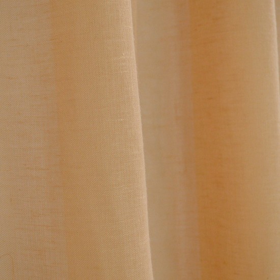 Κουρτίνα Με Τρέσα Line 502 Terracotta Γάζα Lino (145x295) 1Τεμ