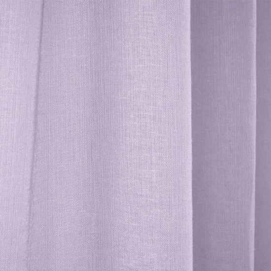 Κουρτίνα Με Τρέσα Line 306 Lilac Γάζα Lino (145x295) 1Τεμ