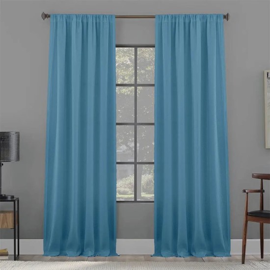 Κουρτίνα Με Τρέσα Delta Petrol Lino (140x235) 1Τεμ