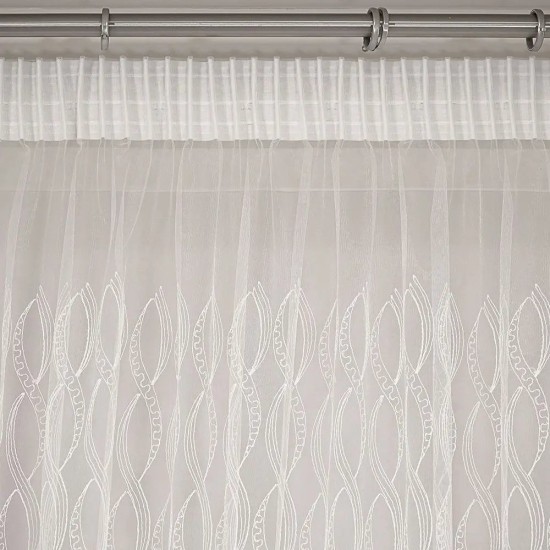 Κουρτίνα Με Τρέσα Grumo White Lino (280x300) 1Τεμ