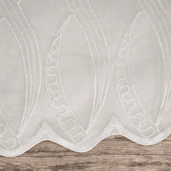 Κουρτίνα Με Τρέσα Grumo White Lino (280x300) 1Τεμ