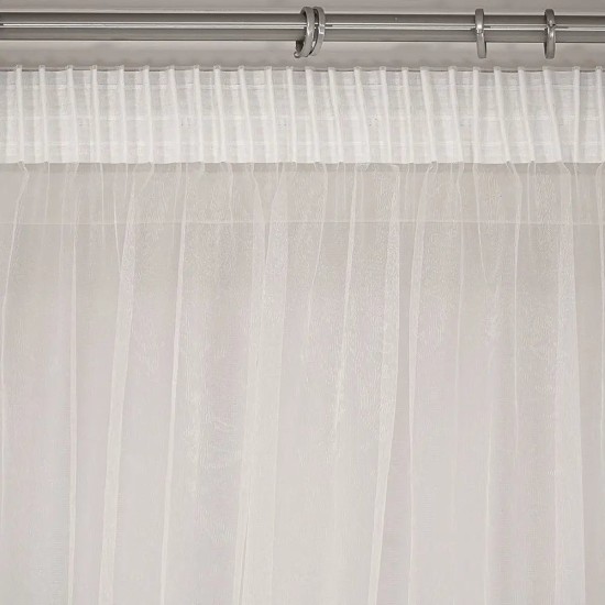 Κουρτίνα Με Τρέσα Resio White Lino (280x300) 1Τεμ