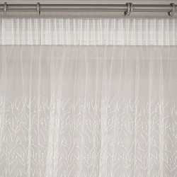 Κουρτίνα Με Τρέσα Bario White Lino (280x300) 1Τεμ