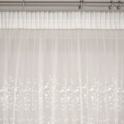 Κουρτίνα Με Τρέσα Zenio White Lino (280x300) 1Τεμ